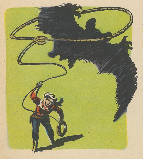 “Caught him,” Roy shouted, as he felt the strain on his lasso.