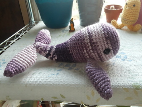 mcalhencreations:Whale I made for a friend ♡