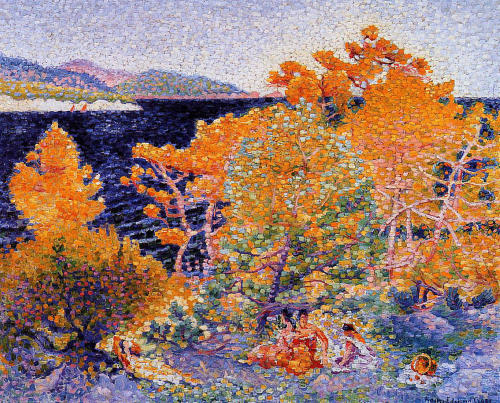 artist-cross:Siesta by the Water, 1903, Henri-Edmond Crosswww.wikiart.org/en/henri-edmond-cr