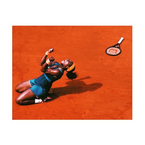 the greatest athlete alive. #serenawilliams #frenchopen #champion #grandslam #tennis #sports #blackg