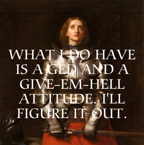 marymotherof:Joan of Arc + Dean Winchester