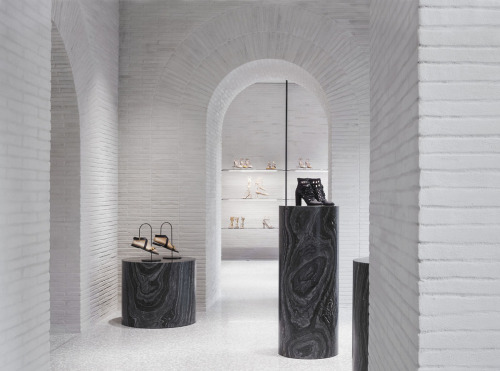 {David Chipperfield’s design for Valentino’s flagship store in Rome, continues the same vernacular a