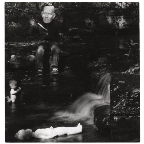 Child with masks at waterfall, 1963Ralph Eugene Meatyard