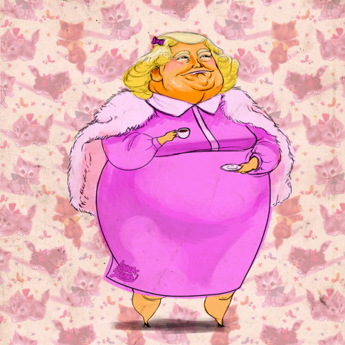 biggest-gaudiest-patronuses:phoxxie:annazeng-art:this drawing of Dolores Trumpbridge is dedicated to