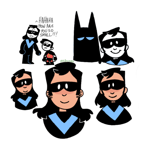 yarboyandy:i liked the first nightwing i drew so i drew the same thing again 3 more times.