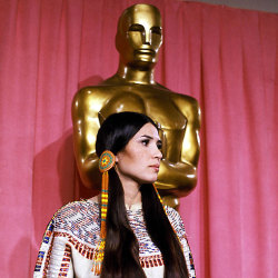 vintagewoc: Sacheen Littlefeather at the