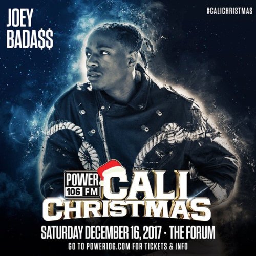 Joey Bada$$ will be performing at the @power106la “Cali Christmas”Tickets are on sa