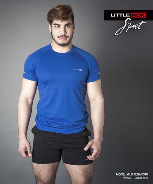 Little Rok Sport Line Milo @milosuxx Wearing "DRY-TECH Running - Royal" And "Running Short - Black".