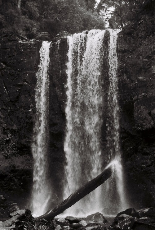 Benj, at the falls, 2015, Ilford 125.