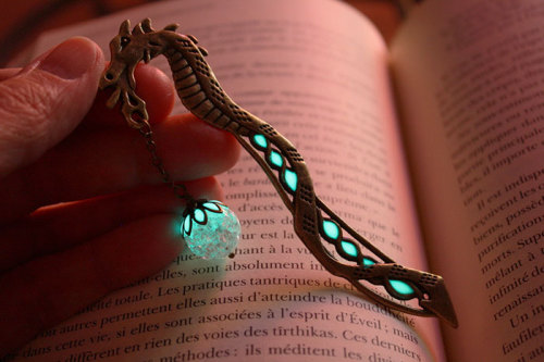 culturenlifestyle:Fairy Inspired Glow in the Dark Bookmarks by Manon Richard Canadian jewelry desi