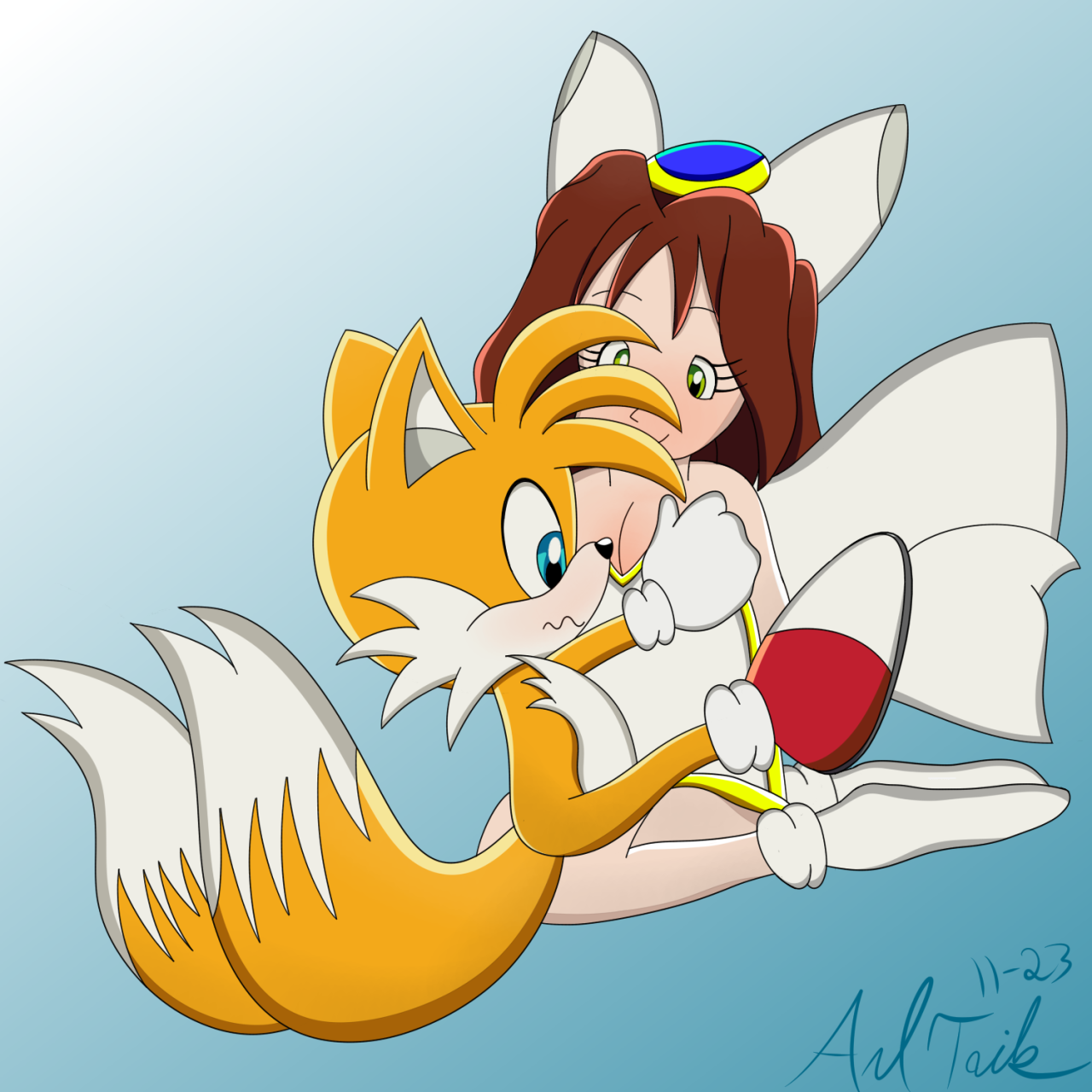 pelusa 🍂 on X: Classic Tails + Modern Sonic for an anon on