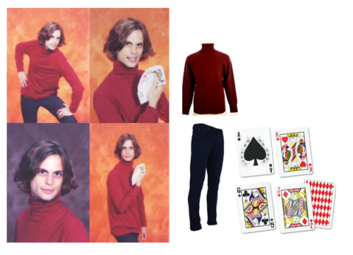 ominass: steal her look: matthew gray gubler Red Ply Turtleneck Cashmere: 232.00 Mens navy jeans: 17