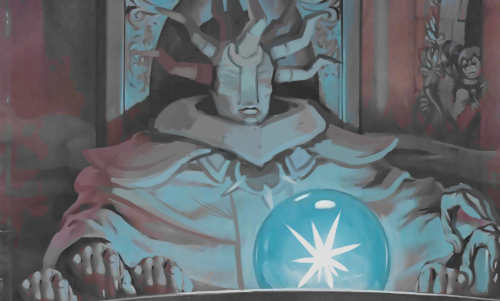 Wizeman pondering his orb