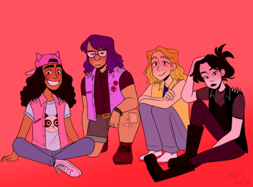 forouge-art:support your local girl gang, right?