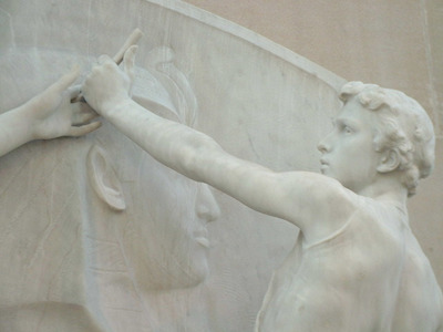 The Angel of Death and the Sculptor by Daniel Chester French