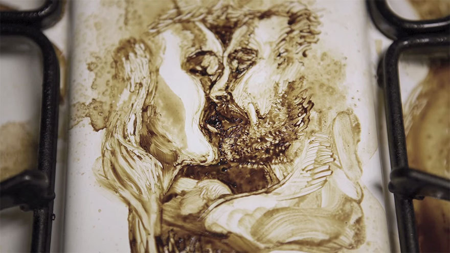 boredpanda:    Art From A Mistake: My Oven-Top Coffee Paintings  