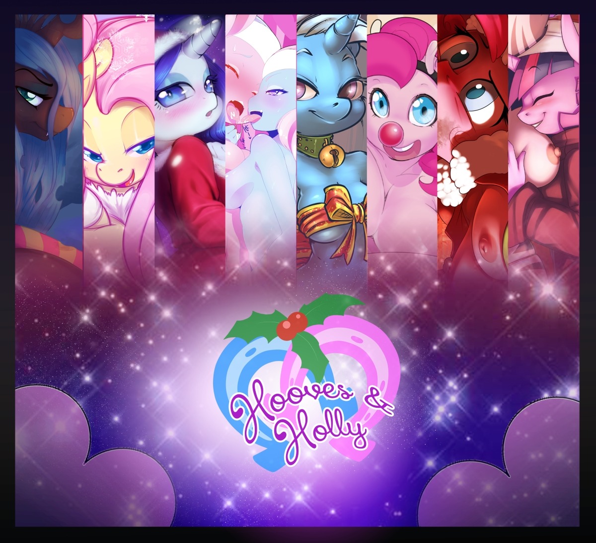 wintercloppack:  Presenting the Hooves and Holly art pack! Our Christmas gift to