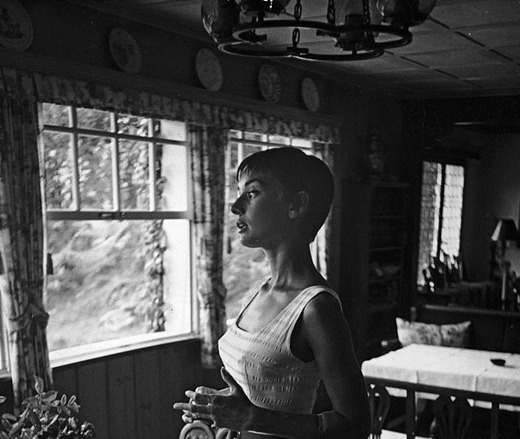 missingaudrey:  Audrey Hepburn at her home in Villa Bethiana, Bürgenstock, Switzerland,