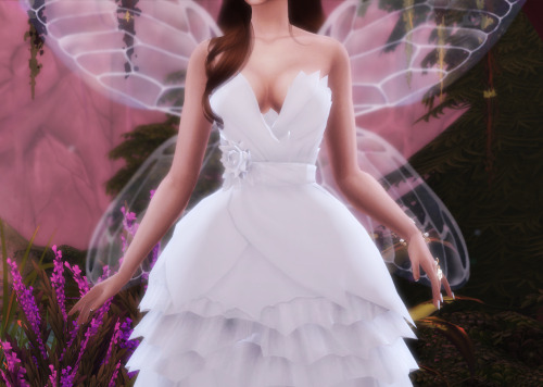 milusimblr:   Bridal Lookbook part 14 Dress, Wings, Bracelet, Hairstyle, Headband, Nails, Skin Pose 