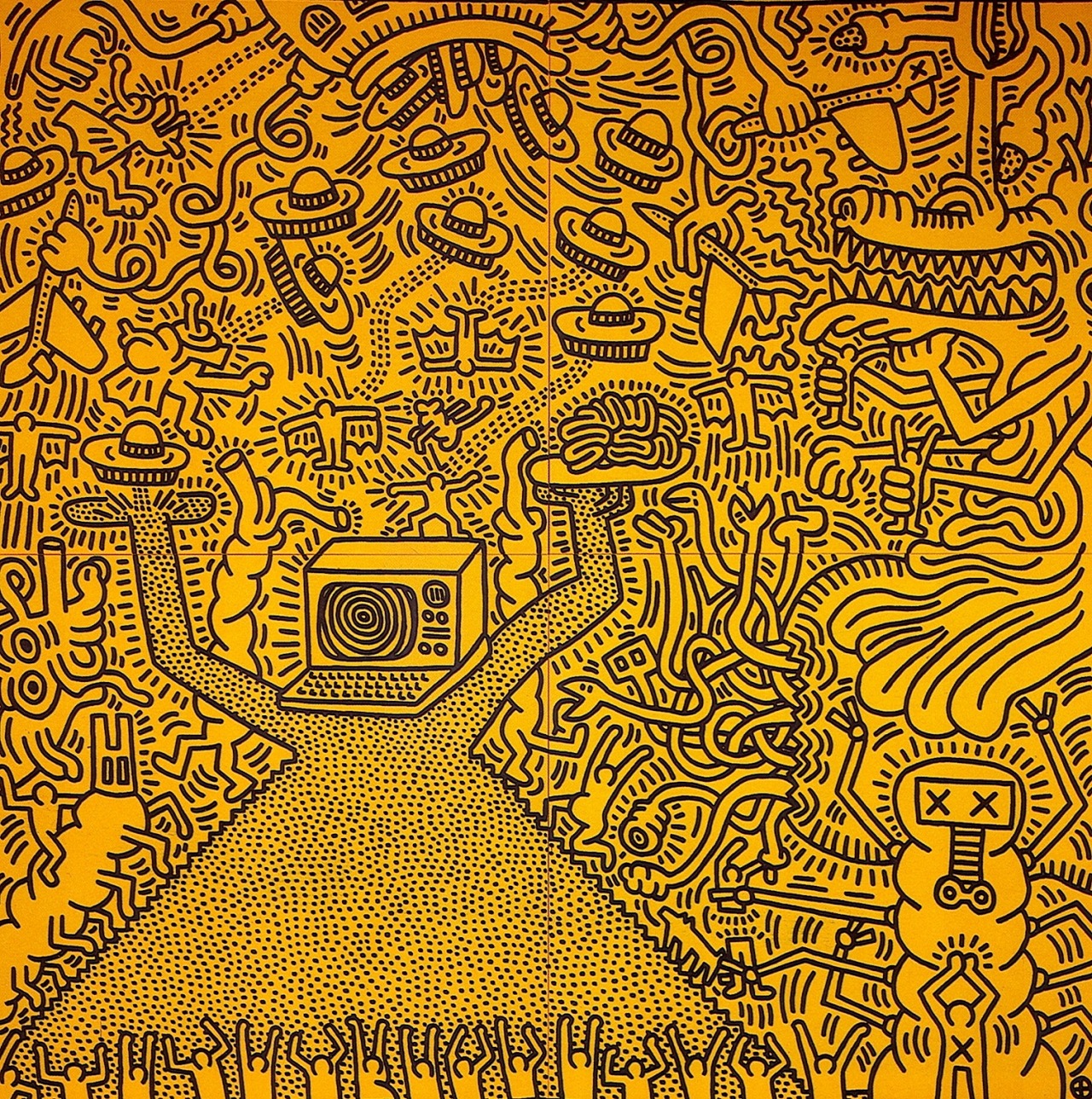 magictransistor:  Keith Haring, Sin Titulo, 1984.