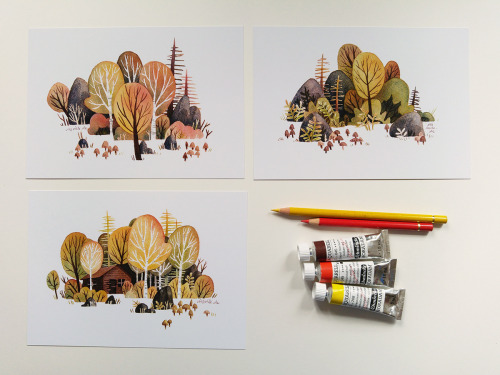 header and making of the header of my new twitter accountEDIT:Print set of my birch tree forest in m