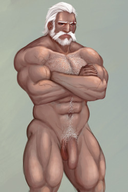 nsfwgryph:  A hairy and  not as hairy version