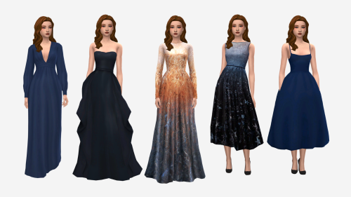 ✨new year glamour ✨a lookbook by @forager-grobblesome formal dresses for your sims this new year, en