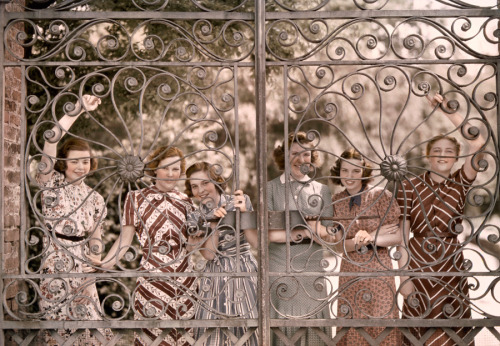 natgeofound:Students from five states smile through the gate of Ashley Hall in Charleston, South Car
