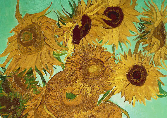 leuc:  Van Gogh’s Flowers  Flowers in a Vase, 1887 Vase of lilacs, daisies and