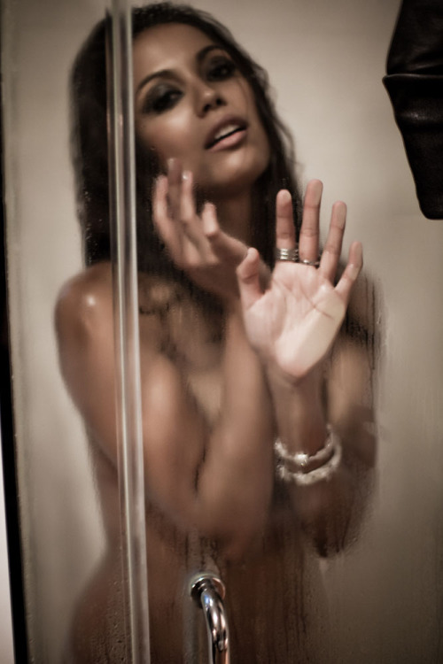 Playmate of the Year, Miss Raquel Pomplun (shower 5) - photographed by landis smithers