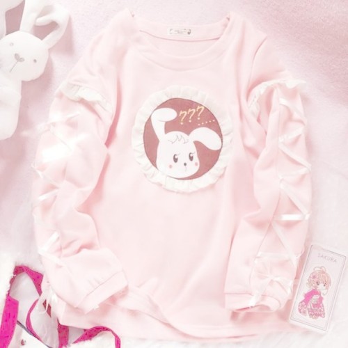 ♡ Pink Bunny Ribbon Sweater - Buy Here ♡Discount Code: behoney (10% off your purchase!!)Please like 