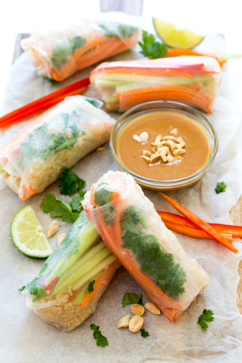 foodffs:  SHRIMP QUINOA VEGETABLE SPRING ROLLSReally nice recipes. Every hour.Show me what you cooked!