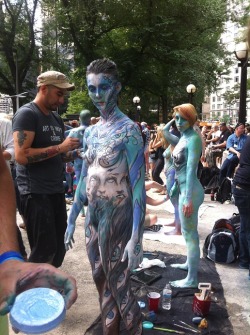 nudiarist:  NYC Body Painting Day 2014 -