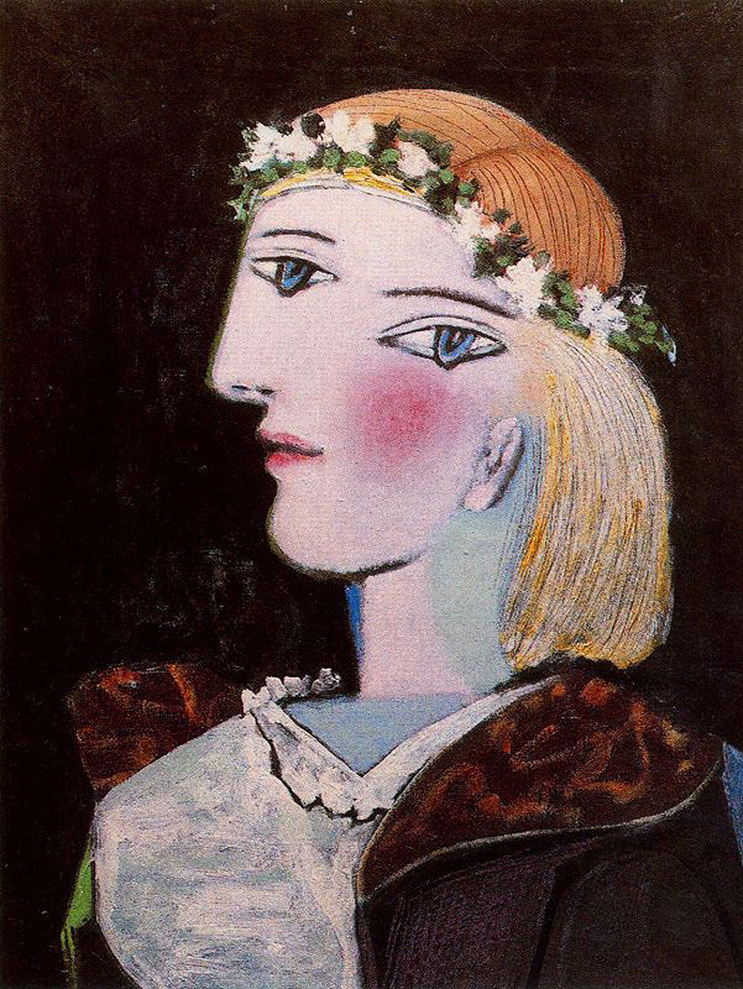 lonequixote:
“Pablo Picasso
Portrait of Marie-Therese Walter with Garland (1937)
”