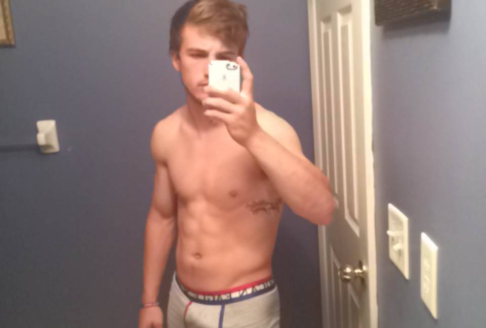 straightdudesnudes:  John is a sexy stud who whipped it out before I could even say