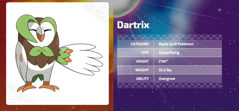 shelgon:  Dartrix  Dartrix is extremely sensitive to other presences in the area