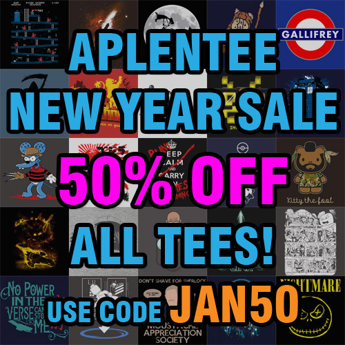 nerdsandgamersftw:  To celebrate the New Year, Aplentee is offering 50% off your