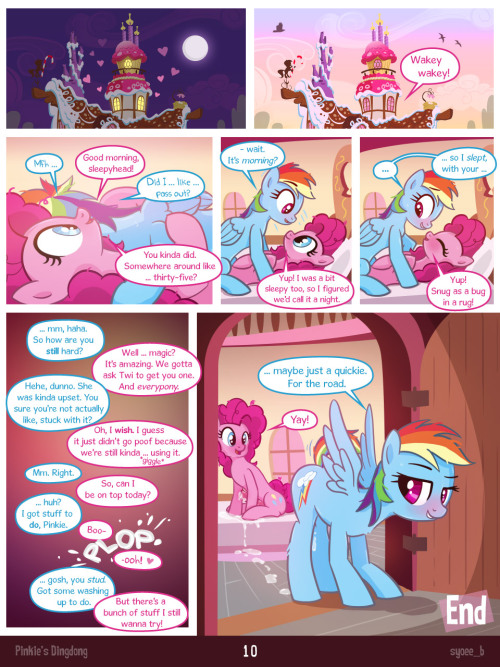 atthefrozenhorizon:  syoeeb:  “Pinkie’s Dingdong” (all pages) here’s all the pages in one post. ^^  Yes. All of my yes.