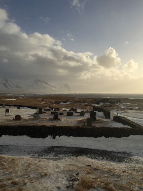 wellntruly:  ICELANDBúðirkirkja The black church at Búðir, on our last morning in Iceland. 