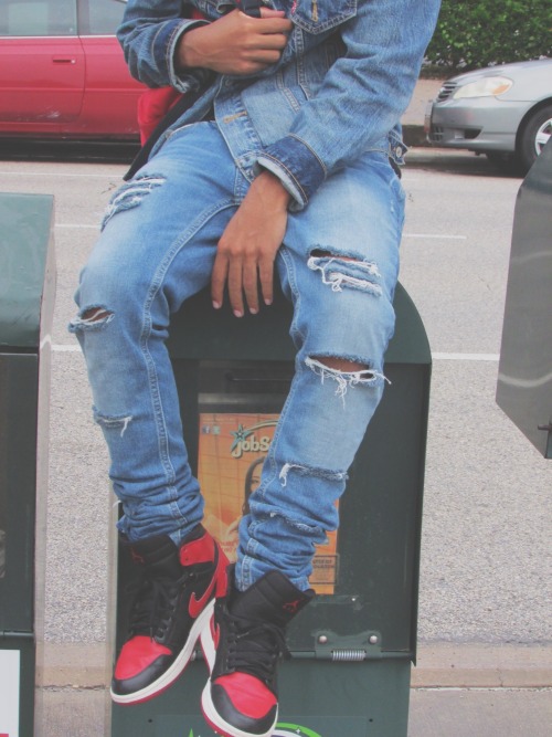 leolaflame:  #denim on denim# 