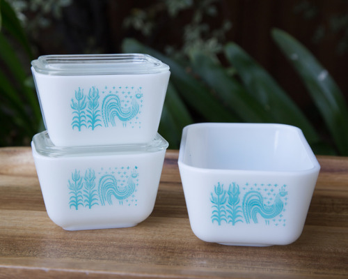 Pyrex “Amish Butterprint” Refrigerator Dishes