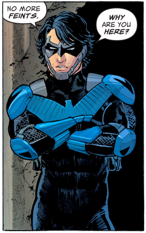 idk why but the chin strap mask does something for meFuture State: Nightwing #1 ⋆ art by Nicola Scot