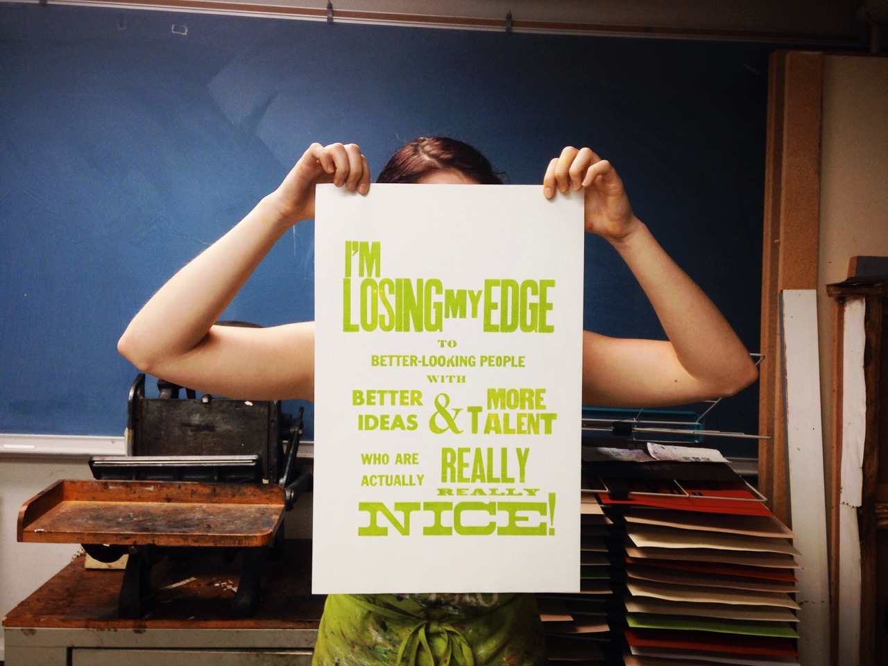 benkothe:  @missyfinn and I made this banginâ€™ poster for class.Â  LCD Soundsystem