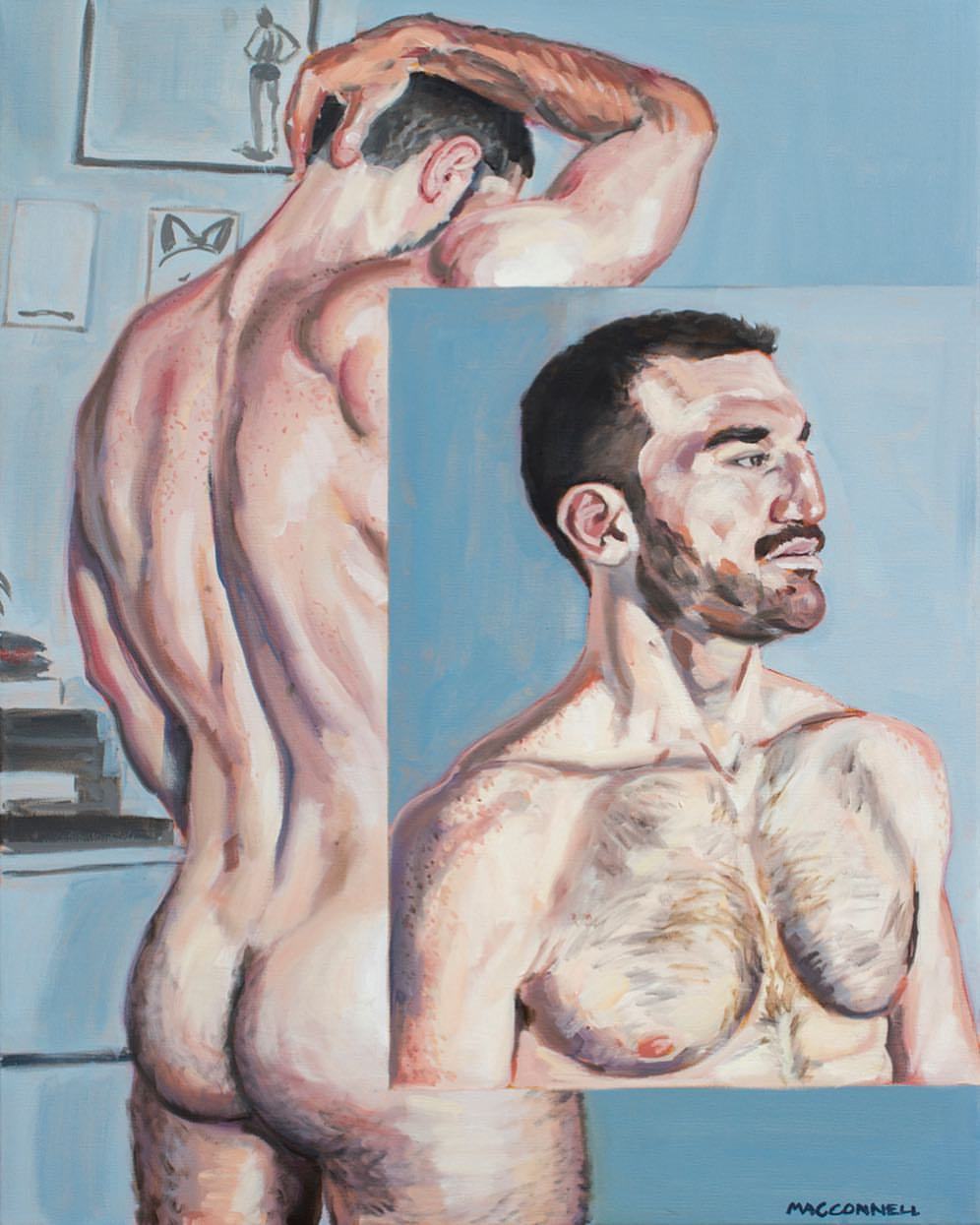 johnmacconnell:  Portrait of Ron  #johnmacconnell #oilpainting #academic_artworks