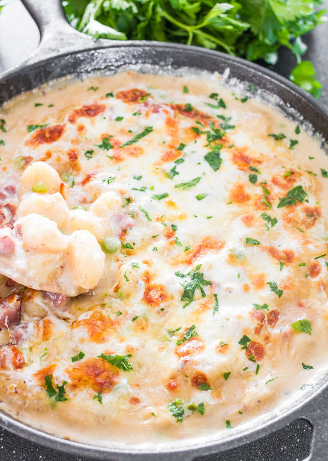 verticalfood:  One-Skillet Ham and Cheese Gnocchi