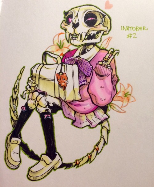 goingdownmycase:  Inktober #2 ❤️