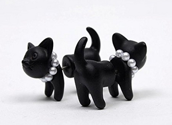 caitlynhetillica:   Cute Cat & Fish Earring Elephant Earring Stud Whale Earrings Snake Earrings Black Leopard Earring Black Kitten Earrings 