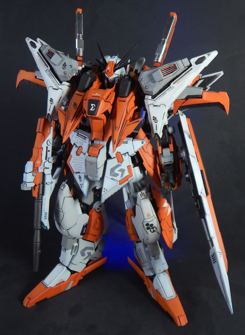 justiniusbuilds:  1/100 Mechanicore Zerstore (Xi) Gundam (helios Custom) by JustiniusBuilds