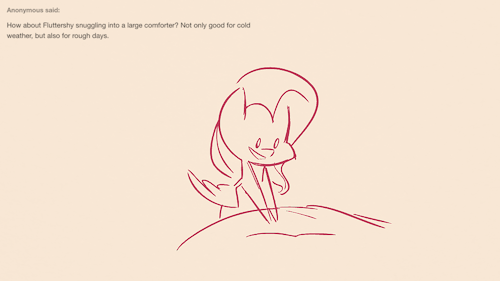 fluttershythekind:  Comforted I’m sorry that I could only get one animation done tonight ^^ I was hoping for two, and I got so many lovely responses…but the first one to catch my eye wound up being a little complicated ^^; Fluttershy definitely looks