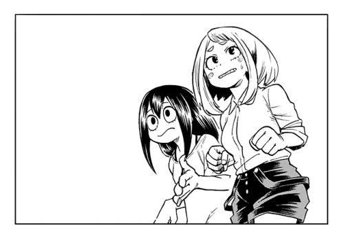 Uraraka Ochako and Asui Tsuyu // chapter 73